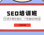 SEO培训班课程,手把手教你做出一个权重6的例站,价值8000元-老胡轻创社
