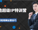 超级IP特训营:表演表达、高效输出优质短视频运营技巧,价值999元-老胡轻创社