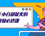 新手小白都能火的短视频必修课，教你三天就能上热门的短视频IP技术-老胡轻创社
