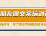 朋友圈文案培训课,听了就会写,写了就会卖的朋友圈文案课-老胡轻创社