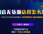 蟹老板·抖音无货源店群怎么做,吊打市面一大片《抖音无货源店群》的课程-老胡轻创社