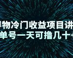 得物冷门收益项目讲解，单号一天可撸几十+-老胡轻创社