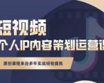 抖音短视频个人ip内容策划实操课，真正做到普通人也能实行落地-老胡轻创社