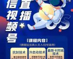 梅花实验室·微信视频号无人直播第3期+第5期,视频号带货权限0粉价值1180元-老胡轻创社