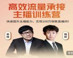 高效流量承接主播训练营:快速提升主播能力,实现100万销售直播间-老胡轻创社