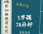0粉到5万粉起号日记,大志参谋起号经历及变现逻辑-老胡轻创社