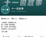 十一说故事·故事性中视频，观众快速共鸣从而快速变现的中视频玩法-老胡轻创社