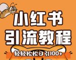 小红书运营引流全系列课程，每天引流100精准粉-老胡轻创社