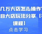 月入几万大店怎么操作？虚拟项目大店玩法分享【视频课程】-老胡轻创社