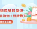 无界营销思维转型课:1000个品牌实操经验,助你销量倍增(20节视频)-老胡轻创社