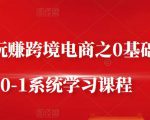 朱哥·玩赚跨境电商之0基础课程,0-1系统学习课程-老胡轻创社