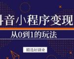 商梦网校-抖音小程序一个能日入300+的副业项目，变现、起号、素材、剪辑-老胡轻创社
