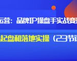 秒懂代运营：品牌IP操盘手实战赚钱，0-1起盘和落地实操（23节课程）价值199-老胡轻创社