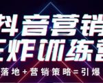 抖音营销王炸训练营，实操落地+营销策略=引爆流量（价值8960元）-老胡轻创社
