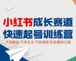 小红书成长赛道快速起号训练营，不露脸不写长文不拍视频，0粉丝冷启动变现之路-老胡轻创社