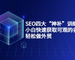 SEO四大“神补”训练营，小白快速获取可观的谷歌流量，轻松做外贸-老胡轻创社