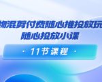 好物混剪付费随心推投放玩法，随心投放小课（11节课程）-老胡轻创社