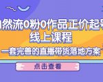 电商自然流0粉0作品正价起号线上课程:一套完善的直播带货落地方案-老胡轻创社