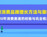 新消费品牌增长方法与案例精华课：20年消费赛道的经验与坑全收录-老胡轻创社