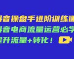 抖音操盘手进阶训练课：抖音电商流量运营必学，提升流量+转化-老胡轻创社