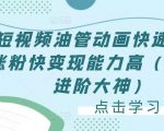短视频油管动画快速制作涨粉快变现能力高(0基础进阶大神)-老胡轻创社