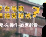 外面收费2980的全平台电商白嫖撸货技术(仅揭秘勿操作-商家防范必看)-老胡轻创社