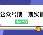 公众号搜一搜实训,收录与恢复收录、 排名优化黑科技,附送工具(价值998元)-老胡轻创社