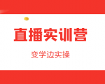 直播实训营,变学边实操,成为运营型主播,拉动直播间人气-老胡轻创社