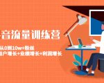 美业抖音流量训练营：从0到10w+粉丝 让你的门店用户增长+业绩增长+利润增长-老胡轻创社