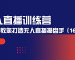 无人直播训练营:手把手教您打造无人直播操盘手(16节课时)-老胡轻创社