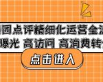 美团点评精细化运营全流程:高曝光高访问高消费转化-老胡轻创社