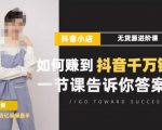 梨子会·抖店无货源进阶冲刺课,如何赚到抖音千万销售,这套课程会告诉你答案-老胡轻创社