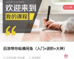 后浪带你纵横闲鱼(入门+进阶+大神),闲鱼最新玩法,简单粗暴-老胡轻创社