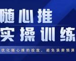 飞哥·随心推实操训练,优化随心推投放,避免浪费预算-老胡轻创社