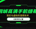 同城高清手机绿幕，直播间现实与虚拟的混搭技术，老板商家必看！-老胡轻创社