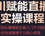 千川赋能直播间实操课程,带你从青铜到王者的入门千川投流,让你快速掌握千川核心原理-老胡轻创社