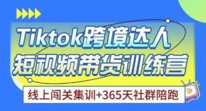 Tiktok海外精选联盟短视频带货百单训练营,带你快速成为Tiktok带货达人-老胡轻创社