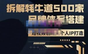 牛牛·500家餐饮品牌搭建&短视频深度解析,拆解牦牛道500家品牌体系搭建-老胡轻创社