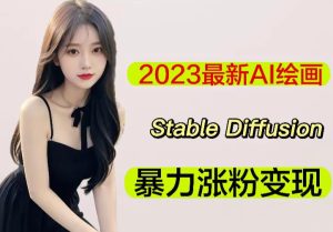 2023最新AI绘画Stable Diffusion,原创不用愁日赚1000+【软件+教程】-老胡轻创社