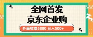 3月最新京东企业购教程，小白可做单人日利润500+撸货项目（仅揭秘）-老胡轻创社