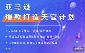 亚马逊爆款打造天宫计划,5大核心逻辑+案例展示,助你全方位打造爆款链接高效、省钱、稳定-老胡轻创社