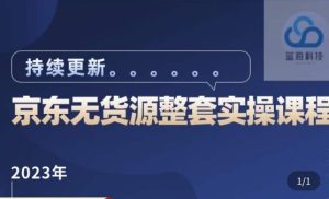 蓝七·2023京东店群整套实操视频教程,京东无货源整套操作流程大总结,减少信息差,有效做店发展-老胡轻创社