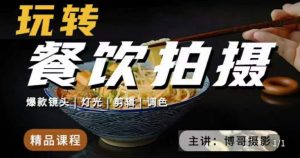 博哥餐饮拍摄-餐饮拍摄干货,讲解真正适用于餐饮行业实用“干货”让你美食视频更诱人-老胡轻创社