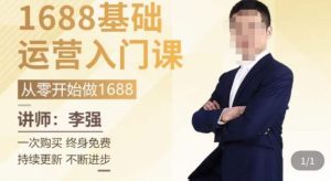 1688运营基础入门系统课，​20课时带你系统性解析1688运营-老胡轻创社