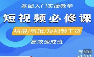 李逍遥·短视频零基础起号，​拍摄/剪辑/短视频干货高效速成班-老胡轻创社