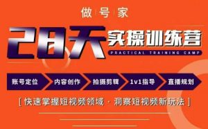 做号家内容创作实操运营课,快速掌握短视频领域,洞察短视频新玩法-老胡轻创社